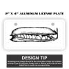 2" X 4" Aluminum License Plate  Thumbnail