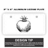2" X 4" Aluminum License Plate  Thumbnail