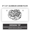 2" X 4" Aluminum License Plate  Thumbnail