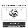 2" X 4" Aluminum License Plate  Thumbnail