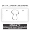2" X 4" Aluminum License Plate  Thumbnail