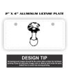 2" X 4" Aluminum License Plate  Thumbnail