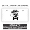2" X 4" Aluminum License Plate  Thumbnail