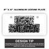 2" X 4" Aluminum License Plate  Thumbnail