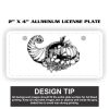 2" X 4" Aluminum License Plate  Thumbnail