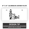 2" X 4" Aluminum License Plate  Thumbnail