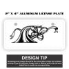 2" X 4" Aluminum License Plate  Thumbnail
