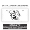 2" X 4" Aluminum License Plate  Thumbnail
