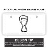 2" X 4" Aluminum License Plate  Thumbnail