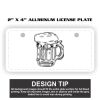 2" X 4" Aluminum License Plate  Thumbnail