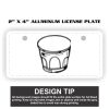 2" X 4" Aluminum License Plate  Thumbnail