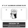 2" X 4" Aluminum License Plate  Thumbnail