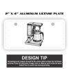 2" X 4" Aluminum License Plate  Thumbnail