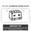 2" X 4" Aluminum License Plate  Thumbnail