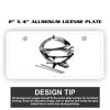 2" X 4" Aluminum License Plate  Thumbnail