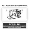 2" X 4" Aluminum License Plate  Thumbnail