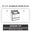 2" X 4" Aluminum License Plate  Thumbnail