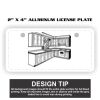 2" X 4" Aluminum License Plate  Thumbnail