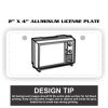 2" X 4" Aluminum License Plate  Thumbnail