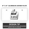 2" X 4" Aluminum License Plate  Thumbnail