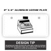2" X 4" Aluminum License Plate  Thumbnail