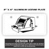 2" X 4" Aluminum License Plate  Thumbnail