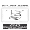 2" X 4" Aluminum License Plate  Thumbnail
