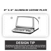 2" X 4" Aluminum License Plate  Thumbnail