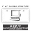 2" X 4" Aluminum License Plate  Thumbnail