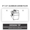2" X 4" Aluminum License Plate  Thumbnail