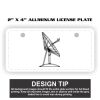 2" X 4" Aluminum License Plate  Thumbnail