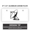 2" X 4" Aluminum License Plate  Thumbnail