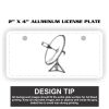 2" X 4" Aluminum License Plate  Thumbnail