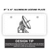 2" X 4" Aluminum License Plate  Thumbnail