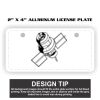 2" X 4" Aluminum License Plate  Thumbnail