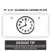 2" X 4" Aluminum License Plate  Thumbnail