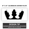 2" X 4" Aluminum License Plate  Thumbnail