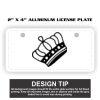 2" X 4" Aluminum License Plate  Thumbnail