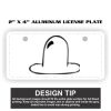 2" X 4" Aluminum License Plate  Thumbnail