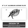 2" X 4" Aluminum License Plate  Thumbnail