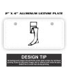 2" X 4" Aluminum License Plate  Thumbnail