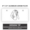 2" X 4" Aluminum License Plate  Thumbnail