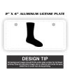 2" X 4" Aluminum License Plate  Thumbnail