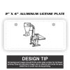 2" X 4" Aluminum License Plate  Thumbnail