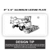 2" X 4" Aluminum License Plate  Thumbnail