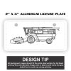 2" X 4" Aluminum License Plate  Thumbnail