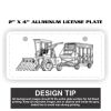 2" X 4" Aluminum License Plate  Thumbnail