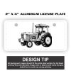 2" X 4" Aluminum License Plate  Thumbnail