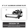 2" X 4" Aluminum License Plate  Thumbnail