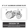 2" X 4" Aluminum License Plate  Thumbnail